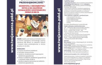 Przejdź do wpisu „Twoja szansa na przedsiębiorczość”