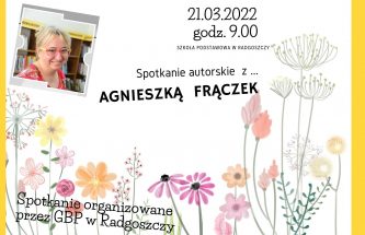 Przejdź do wpisu Spotkanie z Agnieszką Frączyk