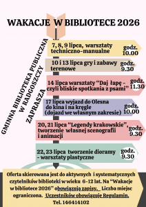 Wakacje w bibliotece 2026
